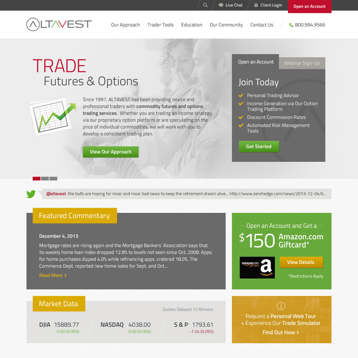 Altavest Website Design