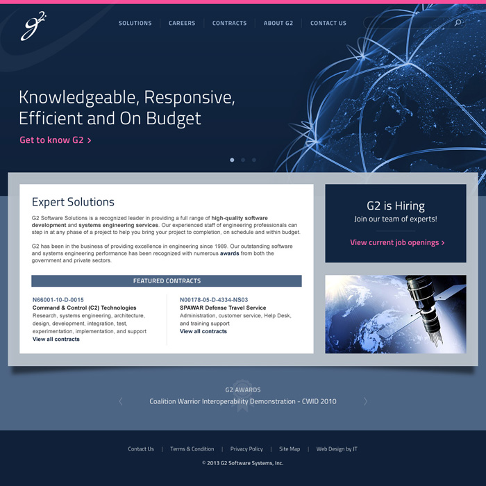 G2 Software Systems Website Redesign